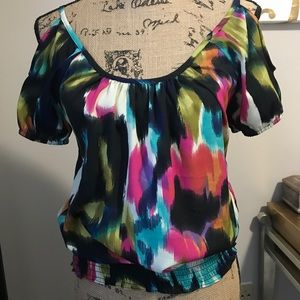 Cold shoulder blouse